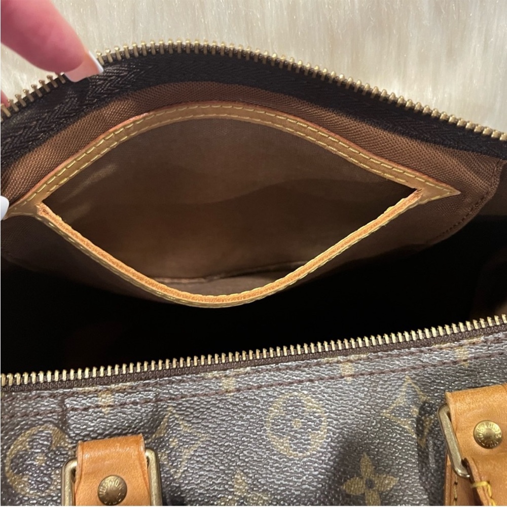Authentic Louis Vuitton Speedy 30 Shoulder Bag Tote Handbag Purse - Picture 14 of 16